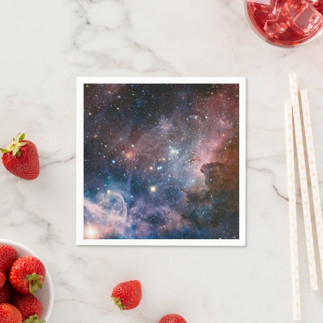 Red & Blue Carina Nebula Hubble Telescope Napkins (Insitu)