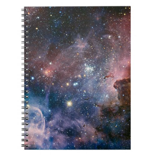 Red  Blue Carina Nebula Hubble Telescope Notebook