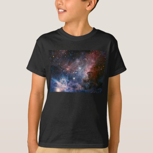 Red  Blue Carina Nebula Hubble Telescope T_Shirt