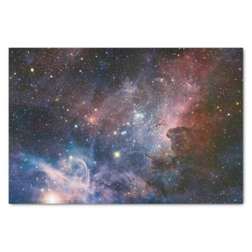Red  Blue Carina Nebula Hubble Telescope Tissue Paper