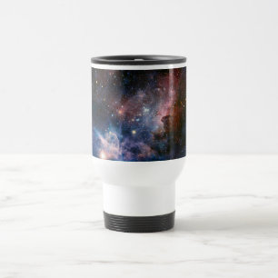 Red & Blue Carina Nebula Hubble Telescope Travel Mug