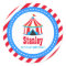 Red blue Circus Carnival Birthday Baby Shower