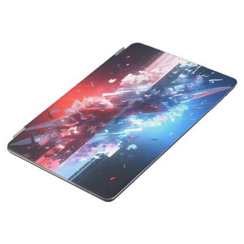 Red  Blue Crystal Explosion sci_fi iPad Air Cover