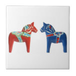 Red & Blue Dala Horse Ceramic Tile<br><div class="desc">Red & Blue Dala Horse</div>