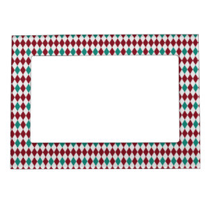 Red & Blue Diamond Glitter Magnetic Frame