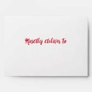 Red Blue Gold Star Elegant Retro Vintage Christmas Envelope