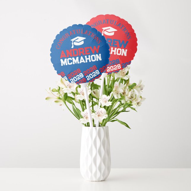 Red & Blue Graduation Centerpiece Balloon (Creator Uploaded)
