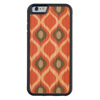 Red Blue Gray Geometric Ikat Tribal Print Pattern Carved® Cherry iPhone 6 Bumper