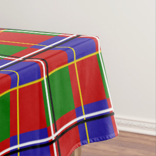 Red Blue Green Tartan Check   Tablecloth
