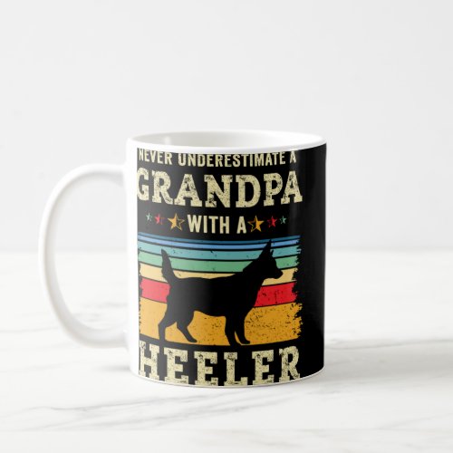 Red Blue Heeler Cattle Dog Grandpa Humor Grandfath Coffee Mug