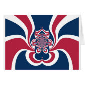 Red Blue Kaleidoscope Art Print (Front Horizontal)