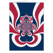 Red Blue Kaleidoscope Art Print (Front)