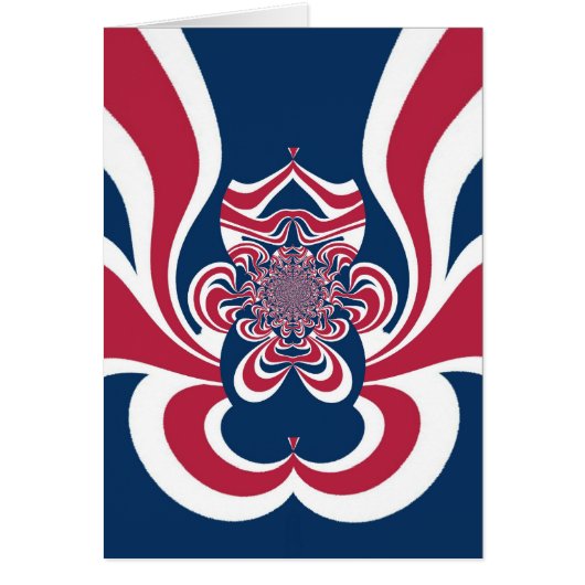 Red Blue Kaleidoscope Art Print (Front)