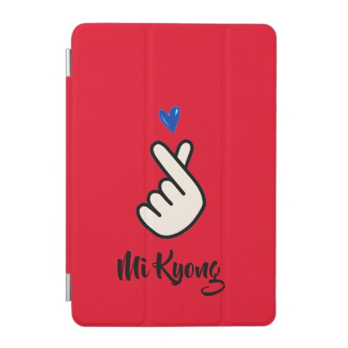 Red Blue Korean K_pop Hand Heart iPad Mini Cover
