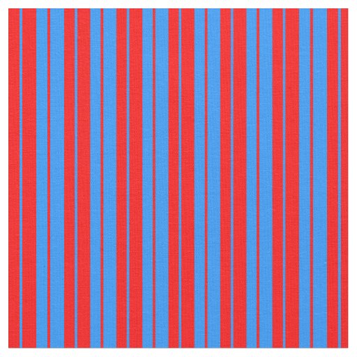 Red & Blue Lined/Striped Pattern Fabric