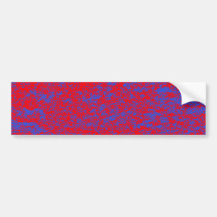 Red & Blue Marble Background Bumper Sticker