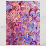Red Blue Marbled Scrapbook Paper at Zazzle