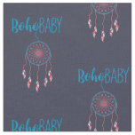 Red Blue Modern Boho Baby Dreamcatcher Fabric
