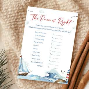 Red Blue Nautical The Price Is Right Game