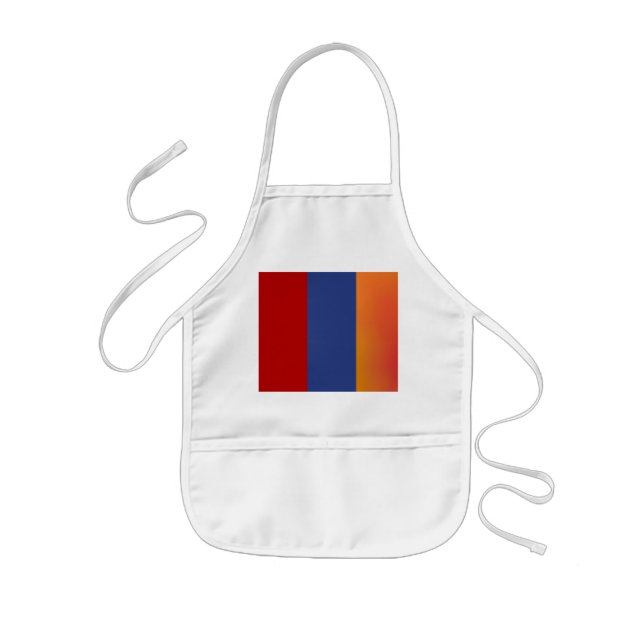 Red Blue Orange Infant's Apron (Front)