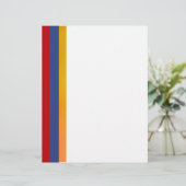 Red Blue Orange Letterhead (Standing Front)