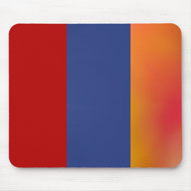 Red Blue Orange Mouse Pad (Front)