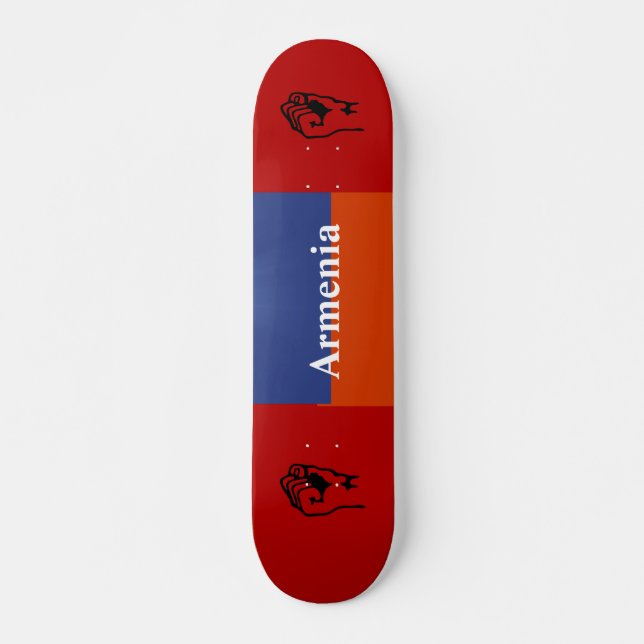 Red Blue Orange Skateboard (Front)