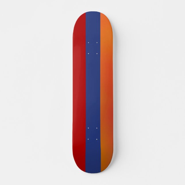 Red Blue Orange Skateboard (Front)