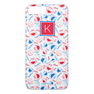 Red & Blue Pattern Monogram iPhone 8 Plus/7 Plus Case