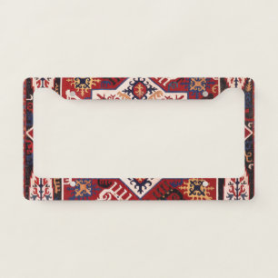 Red & Blue Persian Design License Plate Frame