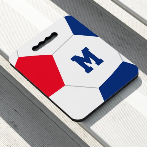 red blue soccer team colors or ANY custom color Seat Cushion