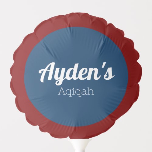Red Blue Solid Color Plain Aqiqah Baby Shower Balloon