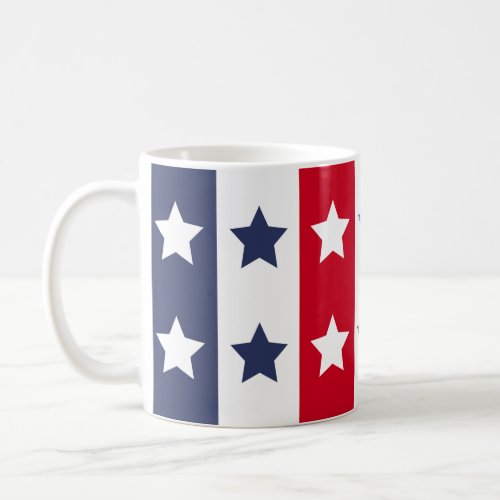 red blue stars usa americanflag flagcolors seamles coffee mug