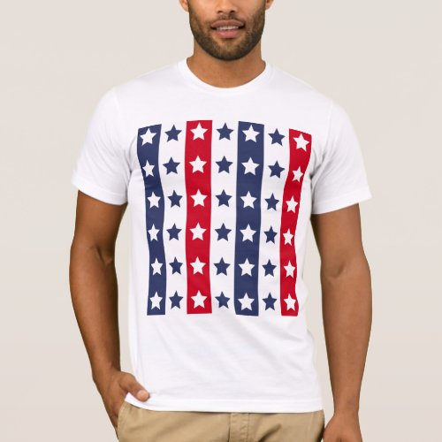 red blue stars usa americanflag flagcolors seamles T_Shirt