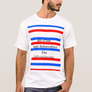 Red blue stripes independence day 4th of July T-Shirt