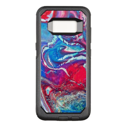 Red Blue Swirl OtterBox Commuter Samsung Galaxy S8 Case