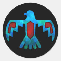 Red & Blue Thunderbird Sticker