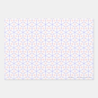 Red Blue Tulip Buds Wrapping Paper Sheets