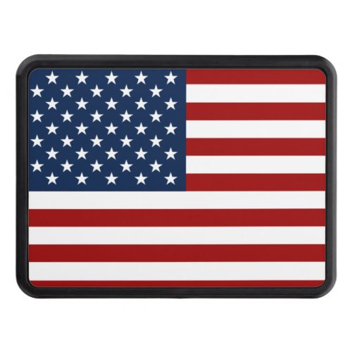 red blue USA flag Trailer Hitch Cover