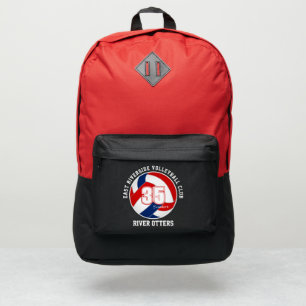 red blue volleyball player name team colors port authority® backpack