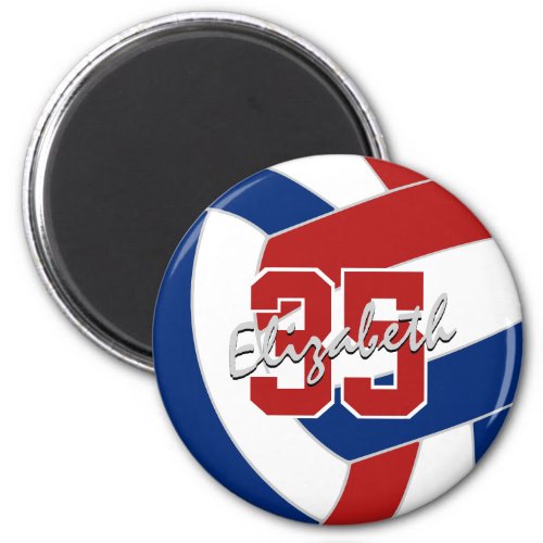 red blue volleyball team party gifts under 10 magnet