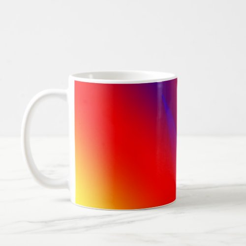 Red blue yellow abstract colorful custom add your  coffee mug
