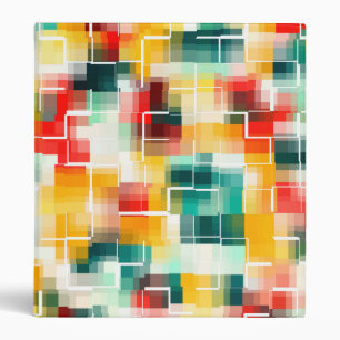 Red Blue Yellow Black 3 Ring Binder