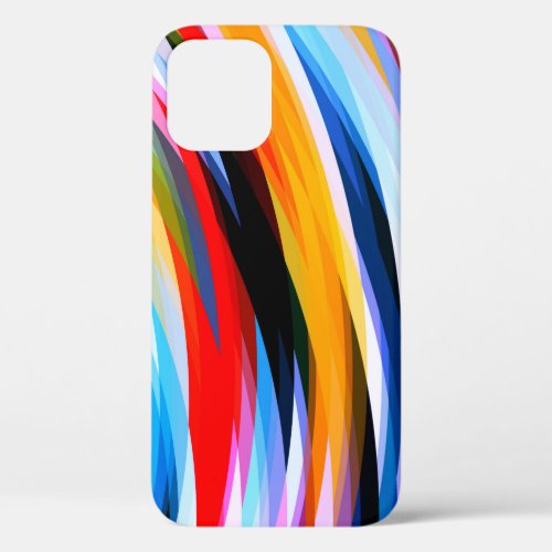 Red Blue Yellow Black iPhone 12 Case