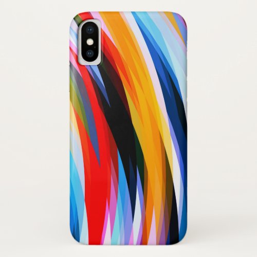 Red Blue Yellow Black iPhone XS Case