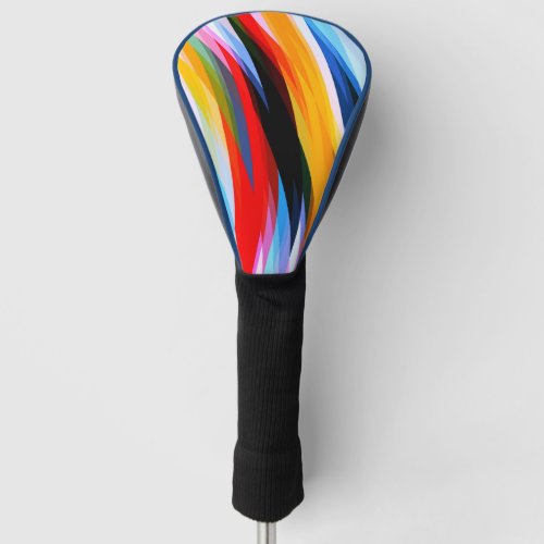 Red Blue Yellow Black Golf Head Cover