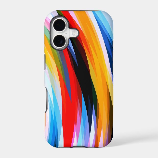 Red Blue Yellow Black Iphone Case (Back)