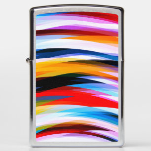 Red Blue Yellow Black  Zippo Lighter