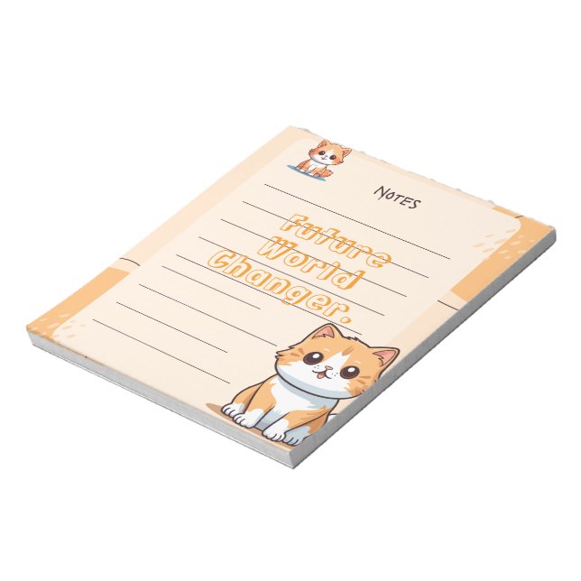 Red Blue Yellow Playful Kids Personalized Notepad (Rotated)