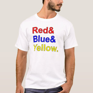 Red Blue Yellow Primary Colors T-Shirt